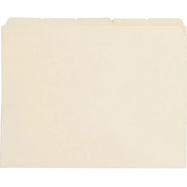 Alt view image 6 of 7 - Business Source File Folder 1/5-Cut Tab 3/4" Exp. 11 Pt. Ltr 100/BX Manila 43567