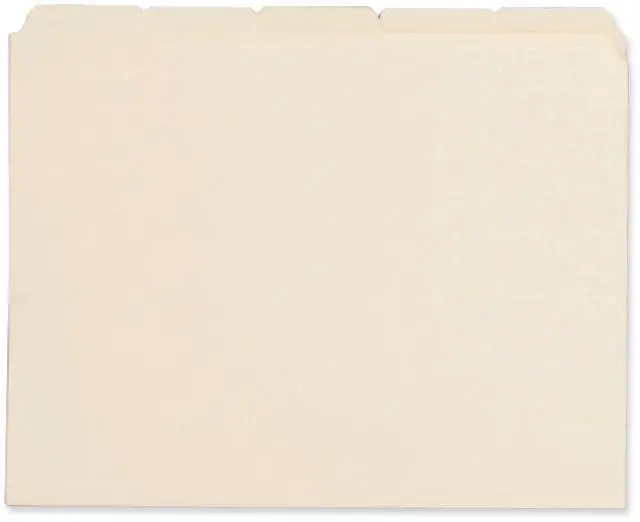 Alt view image 7 of 7 - Business Source File Folder 1/5-Cut Tab 3/4" Exp. 11 Pt. Ltr 100/BX Manila 43567