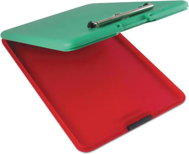 Alt view image 10 of 13 - Saunders SlimMate Show2Know Safety Organizer 1/2" Clip Cap 9 x 11 3/4 Sheets Red/Green 00580