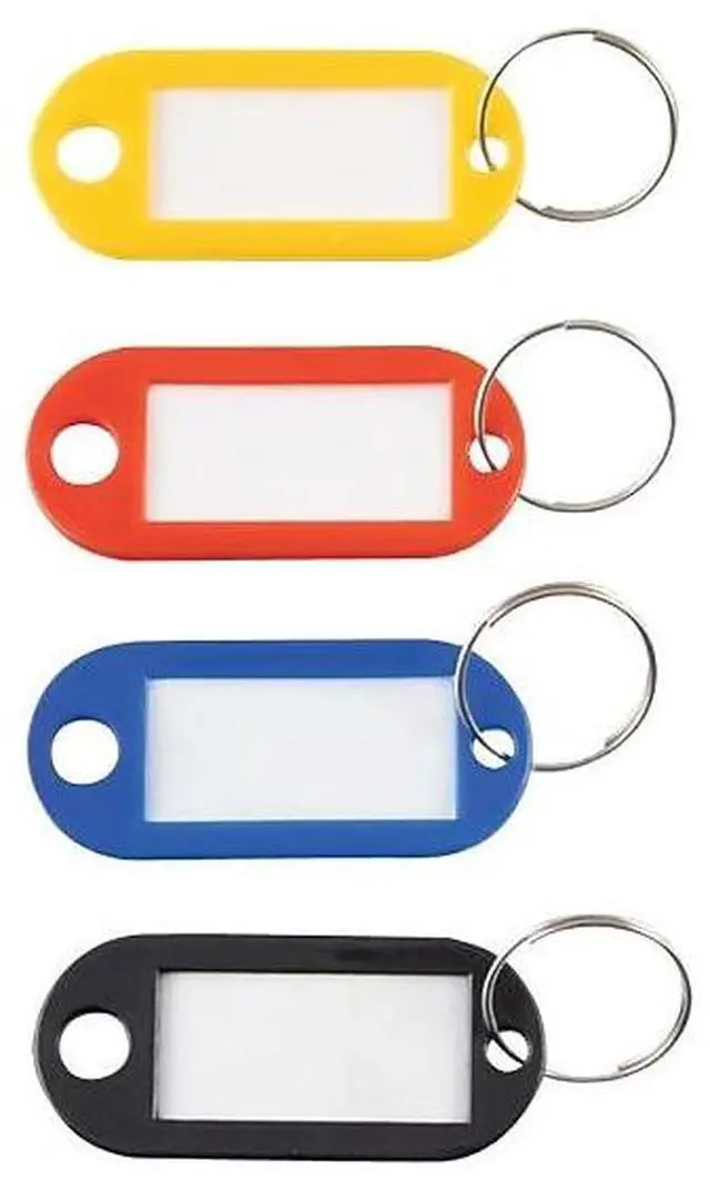 Alt view image 11 of 13 - KEY TAGS LABEL WINDOW, 0.88 X 0.19 X 2, ASSORTED, 20/PACK