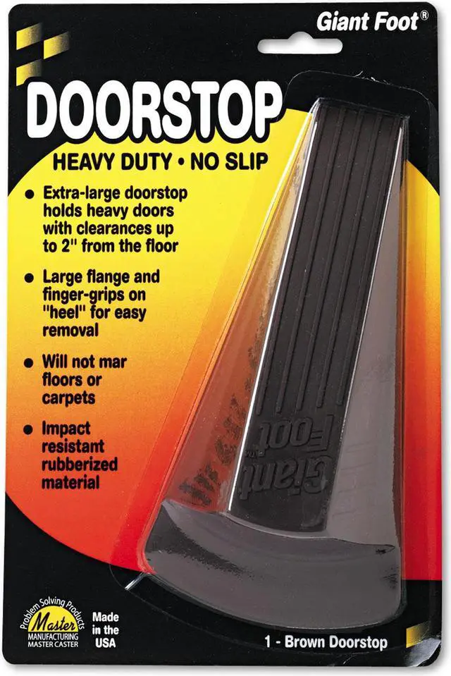 Alt view image 10 of 12 - Master Caster Doorstop,N-Slip,Giant,Bn 00964