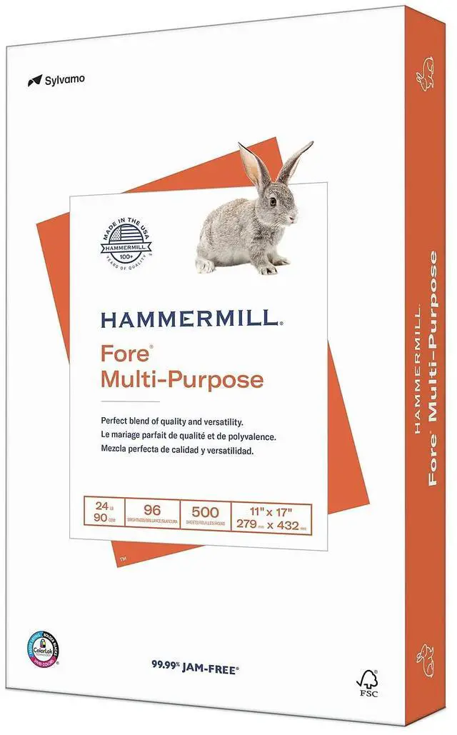 Alt view image 2 of 16 - Hammermill Premium Multipurpose Paper 20-lb. 8-1/2 x 11 White 5000/Carton 106310