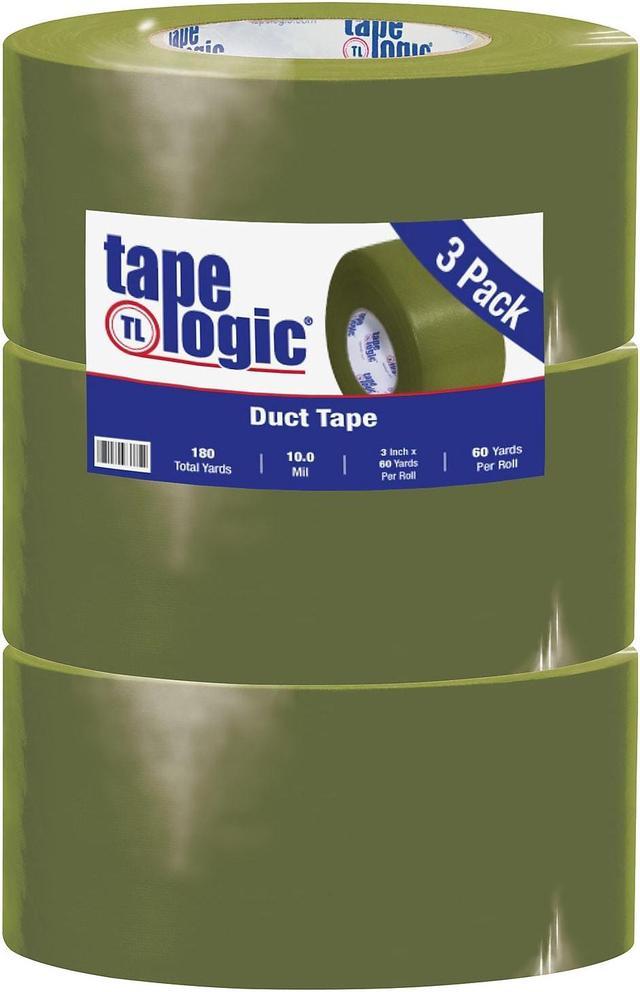 Tape Logic Duct Tape 10 Mil 3 x 60 yds. Olive Green 3/Case T988100LV3PK 