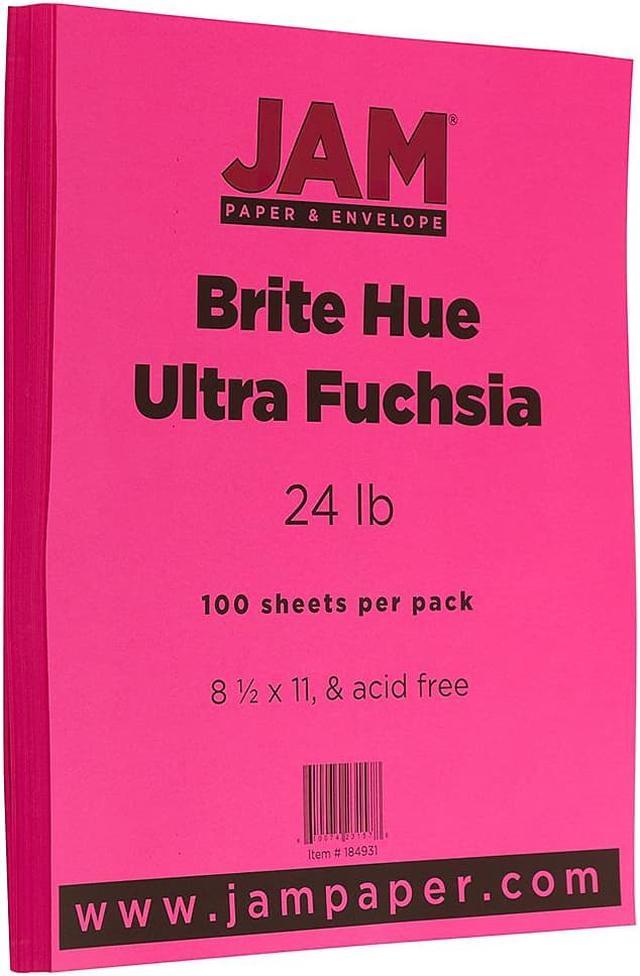 Bright Creations Metallic Foil Paper Sheets (8.5 x 11 in, Fuchsia, 50 Pack)