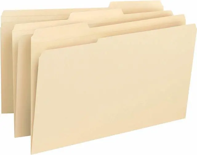 Main image of Business Source File Folder Legal 3/4" Exp. 14PT 1/3" 50/BX Manila 16516