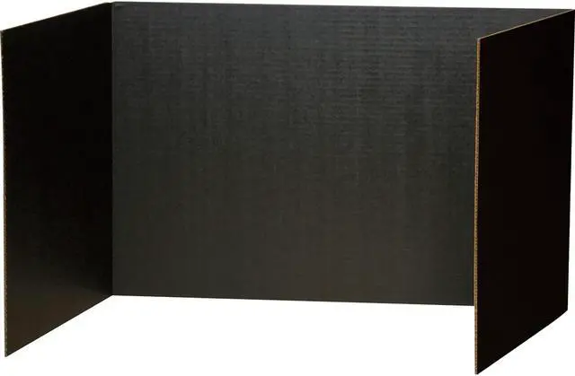 Alt view image 5 of 5 - Pacon Privacy Board 48"x16" 4/PK Black 3791