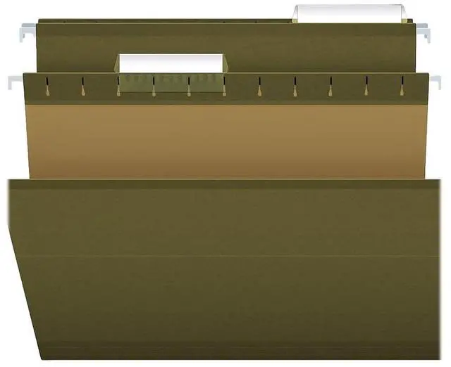 Alt view image 10 of 12 - Pendaflex X-Ray Hanging File Folders 1/3 Tab Legal Standard Green 25/Box 415313