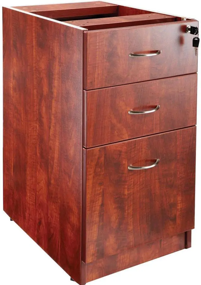 Main image of Lorell Fixed Pedestal B/B/F 16"x22"x28-1/4" Cherry 69604