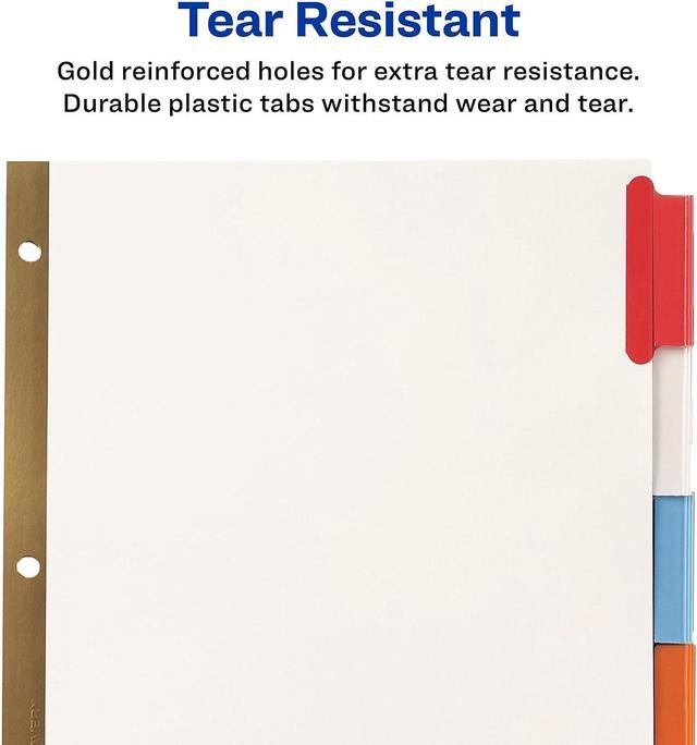 Alt view image 14 of 15 - Avery Insertable Big Tab Dividers 5-Tab Letter 11121