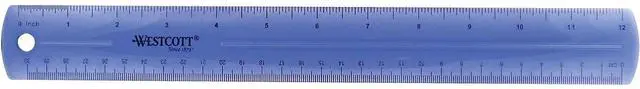 Alt view image 5 of 8 - Westcott 12" Jewel Colored Ruler 12975