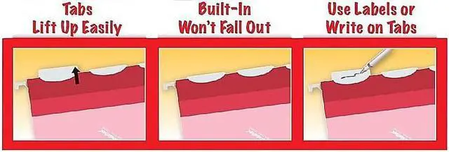 Alt view image 10 of 11 - Pendaflex Colored Reinforced Hanging Folders 1/6 Tab Legal Asst 25/Box 42593