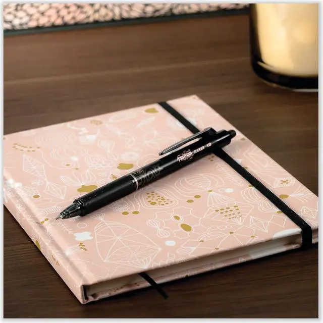 Alt view image 5 of 6 - Pilot Clicker Erasable Retractable Gel Pen 1 mm Black Ink/Barrel Stand 11384
