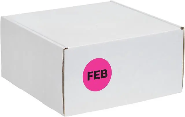 Alt view image 4 of 5 - Tape Logic Months of the Year Labels "FEB" 2" Circle Fluorescent Pink 500/Ro DL6736