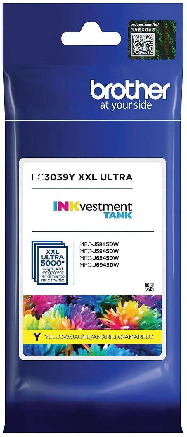 Alt view image 9 of 13 - Brother LC3039Y Ultra High Yield INKvestment Ink Cartridge - Yellow