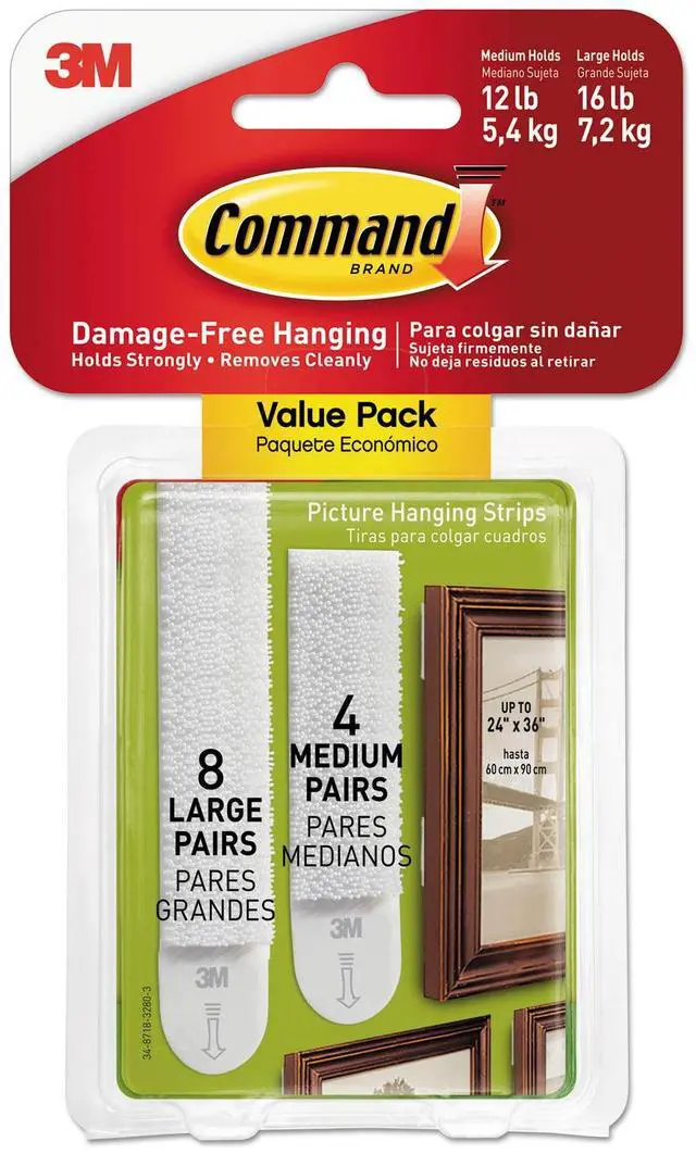 Alt view image 4 of 16 - 3M Cmnd Asst Pic Hang Strip 17209-ES
