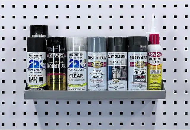 Alt view image 4 of 8 - LocHook 56186 18""Wx6""D Shelf Gray