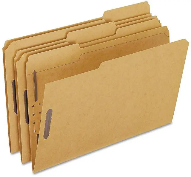 Alt view image 2 of 4 - Sparco Fastener Folders w/2-Ply Top Tab 1/3 Cut Lgl 50/BX KFT SP17232