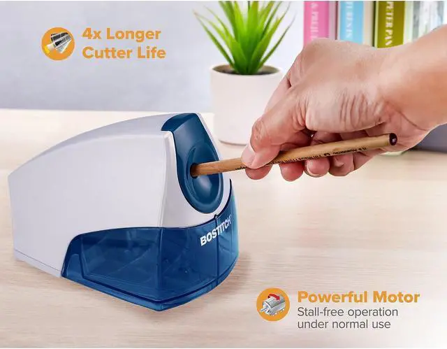 Alt view image 15 of 18 - Bostitch Personal Electric Pencil Sharpener Blue EPS4BLUE