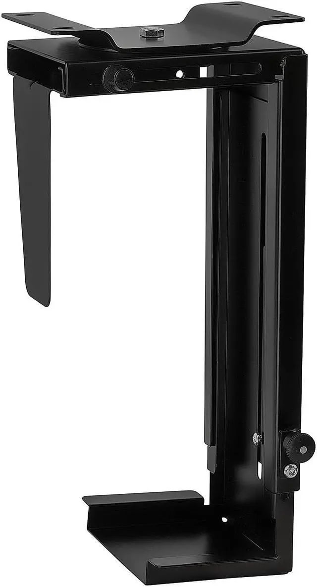 Alt view image 6 of 10 - Mount-It! CPU Under Desk Mount Bracket | 360 Degree Swivel