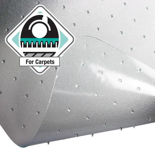 Alt view image 15 of 20 - Cleartex PVC Rctglr Lipped Chair Mat Low Pile Carpets 36X48 FR119225LV