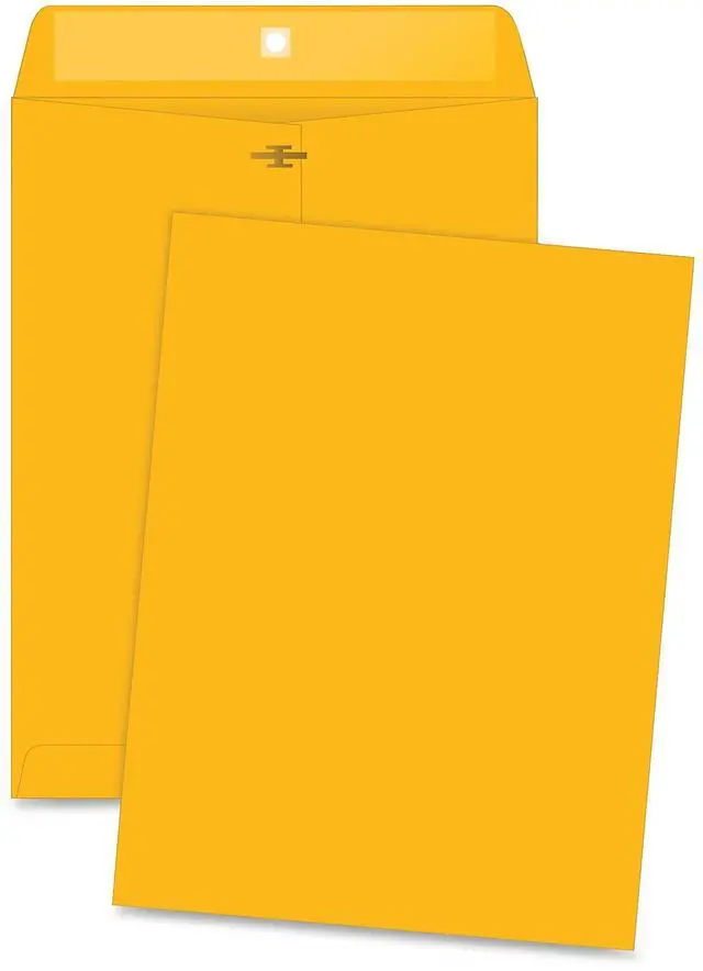 Alt view image 17 of 17 - Business Source Clasp Envelopes 28 lb. 6"x9" 100/BX Brown Kraft 36660