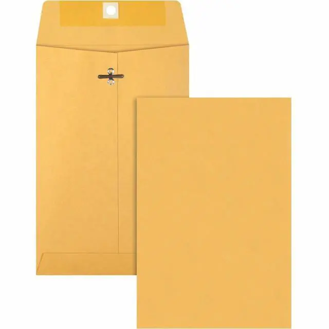 Main image of Business Source Clasp Envelopes 28 lb. 6"x9" 100/BX Brown Kraft 36660