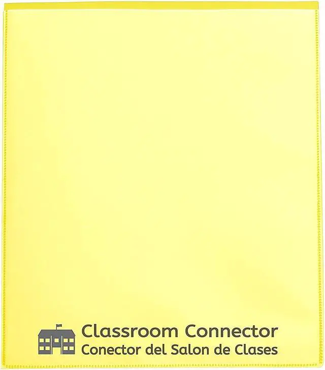Alt view image 20 of 20 - C-Line Classroom Connector Folders 9"x11-3/4" 25/BX Yellow 32006