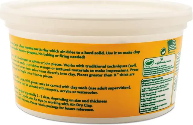 Alt view image 5 of 11 - Binney & Smith Crayola Air-Dry Clay, 2 1/2 lbs. 57-5050