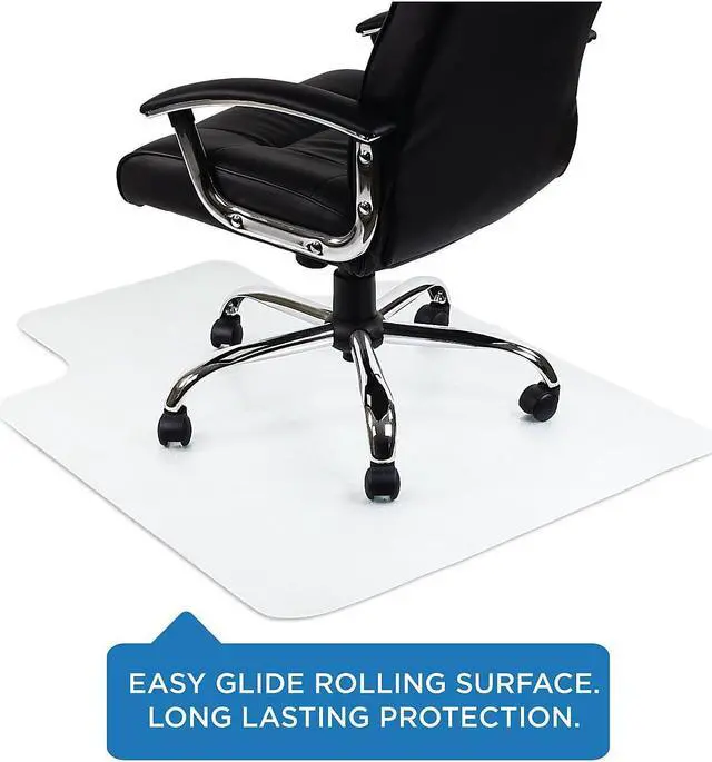 Alt view image 7 of 10 - Mount-It! Clear Chair Mat for Carpet | 47" x 35.5"