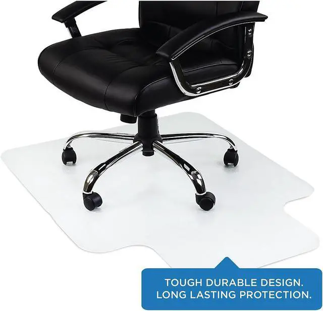 Alt view image 8 of 10 - Mount-It! Clear Chair Mat for Carpet | 47" x 35.5"