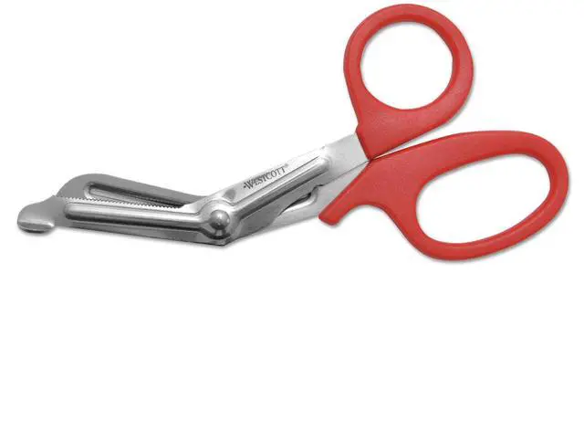 Alt view image 2 of 17 - Westcott Stainless Steel Office Snips 7" Long Red 10098
