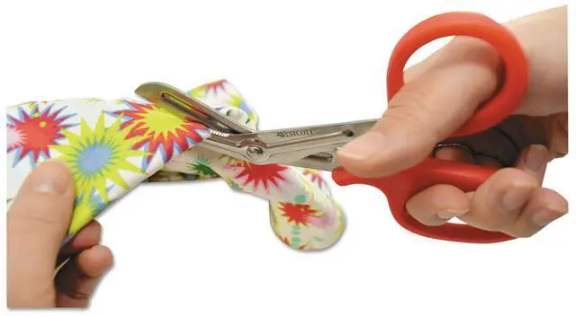 Alt view image 4 of 17 - Westcott Stainless Steel Office Snips 7" Long Red 10098