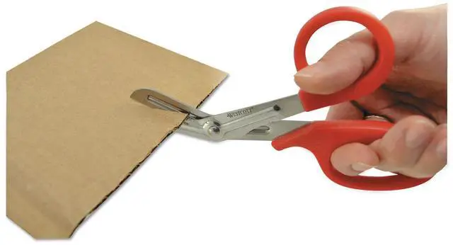 Alt view image 3 of 17 - Westcott Stainless Steel Office Snips 7" Long Red 10098