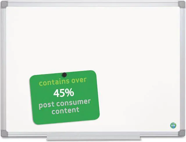 Alt view image 8 of 10 - MasterVision BVCMA0307790 Earth Gold Ultra Magnetic Dry Erase Boards, 24 x 36, White, Aluminum Frame, 1 Each