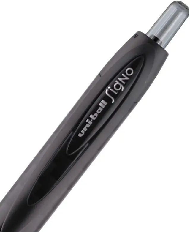 Alt view image 9 of 11 - Uni-ball 307 Gel Pen .7mm Black Ink Dozen 1927258