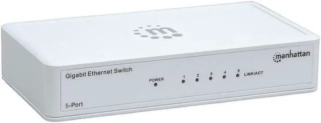 Alt view image 9 of 13 - MANHATTAN 560696 Gigabit Ethernet Switch ,5 Port