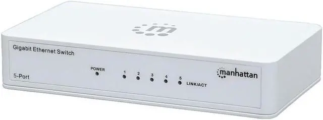 Alt view image 10 of 13 - MANHATTAN 560696 Gigabit Ethernet Switch ,5 Port