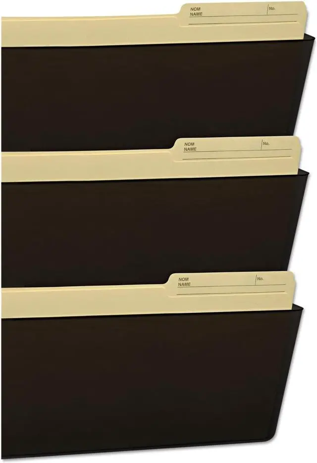 Main image of Storex Wall File Legal 16 x 14 Three Pocket Smoke 70247U06C