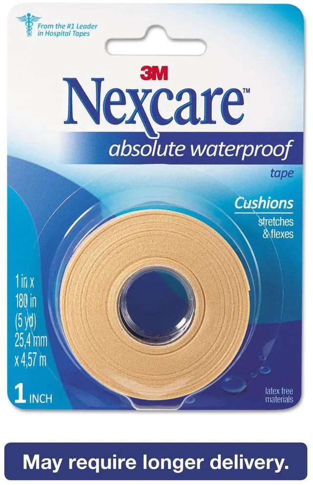 Alt view image 4 of 7 - 3M Nexcare 731 Absolute Waterproof First Aid Tape, Foam, 1" x 180", 1 Pack