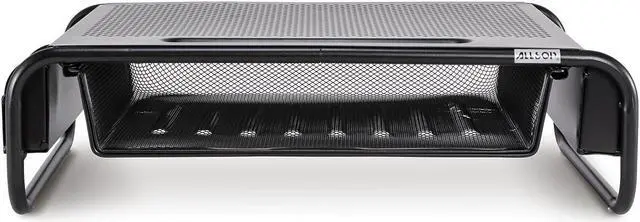Alt view image 14 of 17 - Allsop Metal Art Organizer 5 Monitor Black Supports 30 lbs 32166