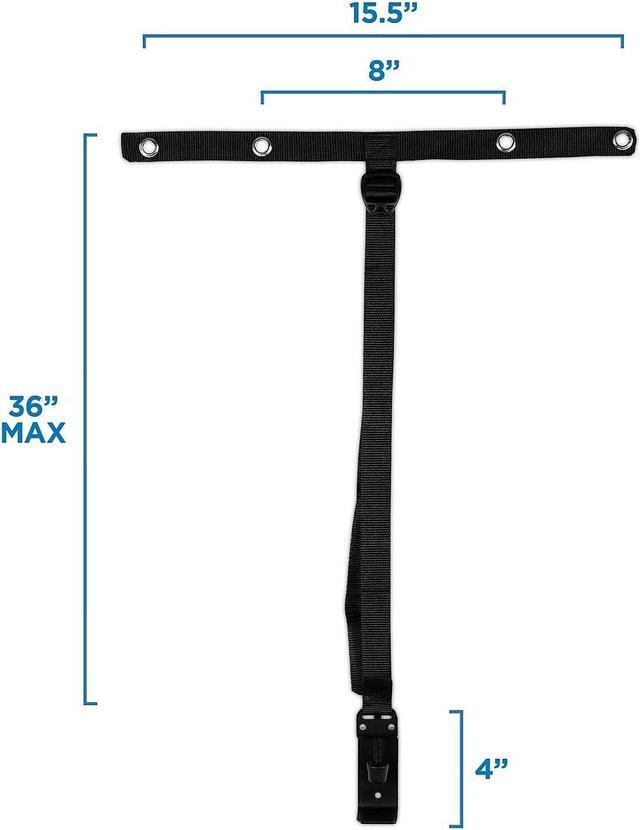 Alt view image 11 of 12 - Mount-It! TV Safety Straps for Child and Baby Proofing |Secures to TV Stand and Walls