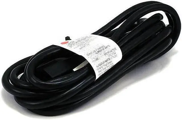 Alt view image 9 of 17 - Monoprice 3-Prong Extension Cord - 10 Feet - Black | NEMA 5-15P to NEMA 5-15R, 16AWG, 13A