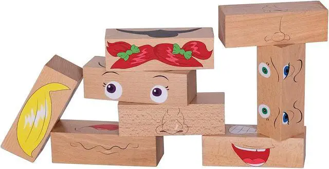 Alt view image 2 of 7 - How Am I Feeling? Blocks, 8 Pieces