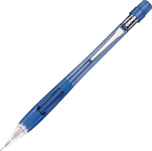 Alt view image 11 of 11 - Pentel Quicker Clicker Mechanical Pencil 0.7 mm Transparent Blue Barrel PD347TC