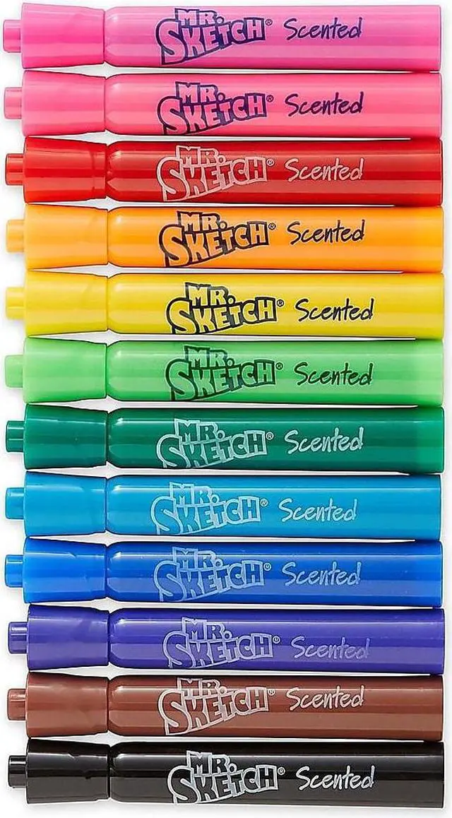 Alt view image 4 of 5 - Mr. Sketch Scented Watercolor Marker Chisel Tip 12 Colors 12/Set 1905069