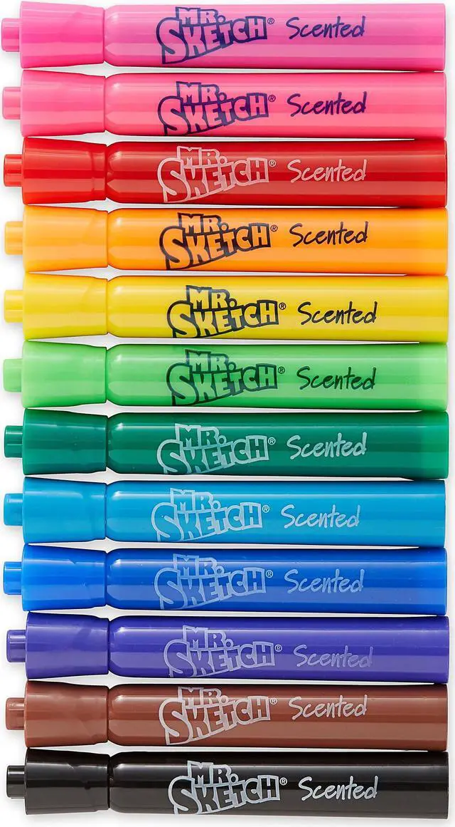 Alt view image 5 of 5 - Mr. Sketch Scented Watercolor Marker Chisel Tip 12 Colors 12/Set 1905069