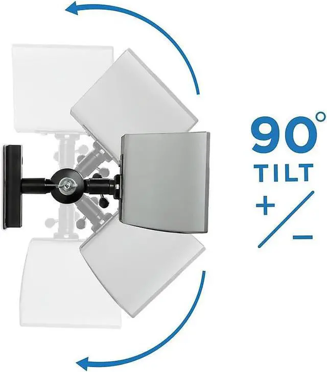 Alt view image 11 of 11 - Mount-It! Low Profile Satellite Speaker Ceiling and Wall Mount Brackets, Set of 2