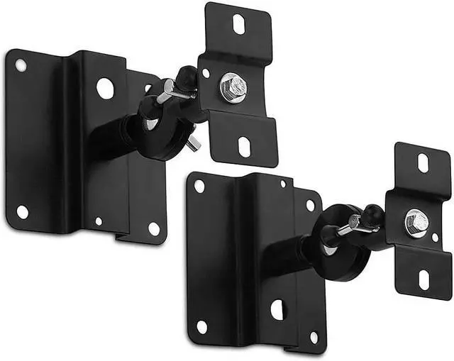 Main image of Mount-It! Low Profile Satellite Speaker Ceiling and Wall Mount Brackets, Set of 2