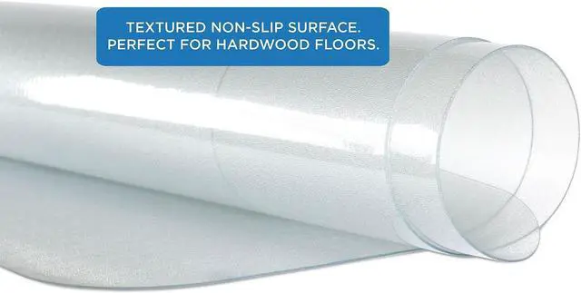 Alt view image 8 of 10 - Mount-It! Office Chair Mat for Flat Tile Hardwood Floor | 47" x 35.5"