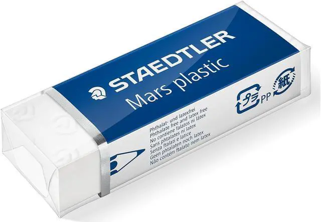 Alt view image 3 of 17 - Staedtler Eraser,Eraser White,Wh 52650